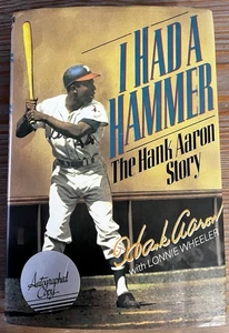 Hank Aaron handsigniertes signed Buch I Had a Hammer 1991 1. Auflage HOF Auto - Bild 1 von 4
