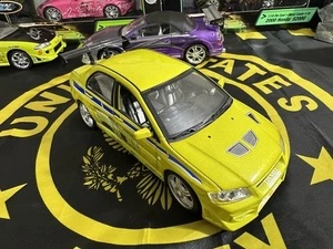 Ertl 1/18 Fast & Furious 2002 Mitsubishi Lancer evolution VII Joy Ride - Picture 1 of 11
