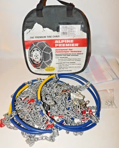 1535 Alpine Premier Diamond Pattern Tire Chains, 1 Pair - Used - Bild 1 von 4