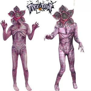 Halloween Kids Stranger Things Demogorgon Monster Cosplay Jumpsuits Costumes - Picture 1 of 13