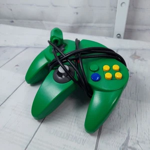 Official Nintendo 64 Controller, Stick Replaced & Greased - Green OEM NUS-005 - Picture 1 of 1