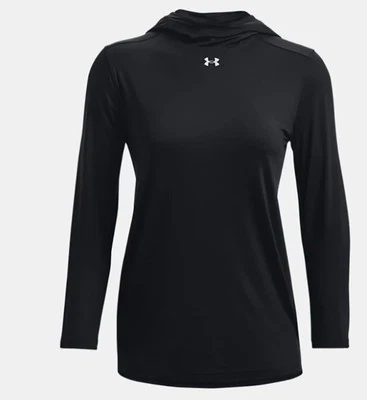 Under Armour Mujer Knockout Manga Larga Sudadera con Capucha Camiseta Negra Talla L Nueva Foto 1 de 4