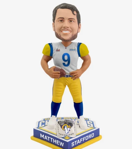 2022Los Angeles Rams Super Bowl LVI Champion Matthew Stafford Bobblehead-IN HAND Cover
