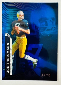2023 Chronicles Illusions JoeTheismann BLUE Parallel Card SP #/99 Notre Dame! - Bild 1 von 3