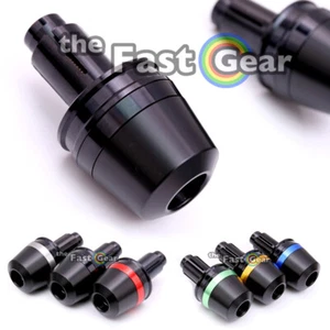 BLACK Bar End Weight Dome CNC For Honda RVT 1000 RC51 00-06 05 04 03 02 01 - Foto 1 di 9