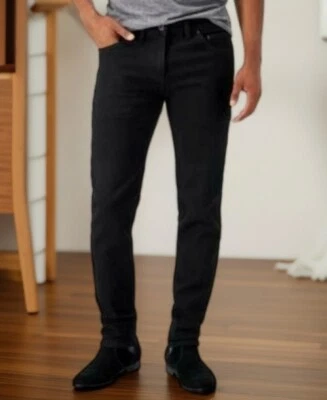 Jeans masculino INC International Concepts Baldwin cônico preto lavagem tamanho 32X34 novo com etiquetas - Imagem 1 de 2