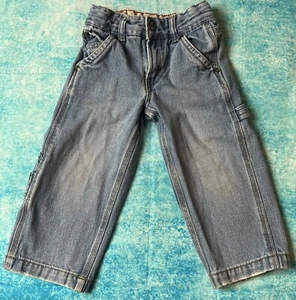 Levi's Bebé Niño Pequeño Talla 3T Azul Denim Carpintero Algodón Jeans - Imagen 1 de 3