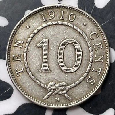 1910-H Sarawak 10 Cents Lot#MK260 Silver! - Image 1 of 2