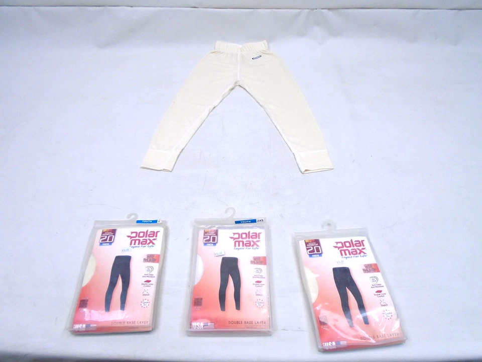 POLARMAX 2C62V XXS JUVENIL 100% POLIÉSTER MARFIL DOBLE CAPA BASE JUEGO INFERIOR (3) Foto 1 de 4