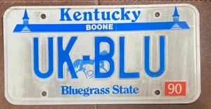 Placa de Kentucky VANITY UNIVERSIDAD DE KENTUCKY AZUL (UK-BLU) - Imagen 1 de 1