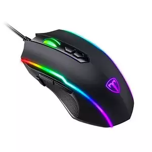 PICTEK Wired Gaming Mouse, 8 Programmable Buttons, RGB Backlit, 7200 DPI, Ergono - Picture 1 of 9