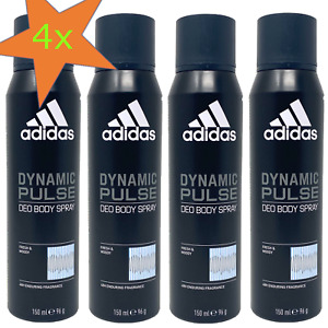 4x Adidas Dynamic Pulse Men Deospray Männer Deodorant Bodyspray 48h 4x150ml