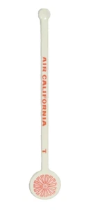 Vintage Air California Airlines Beverage Swizzle Stir Stick 5" - Picture 1 of 7