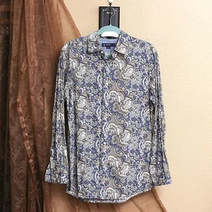 Cremieux Uomo Cotone Paisley Bottone Medio 100€ - Foto 1 di 4
