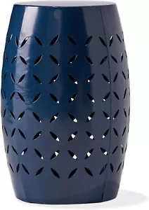 Mesa lateral de hierro Christopher Knight hogar lila exterior de 12" para exteriores, azul oscuro - Imagen 1 de 8