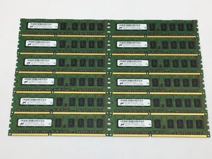 (LOT OF 12) Matched Micron MT18JSF25672AZ-1G1F1 2GB PC3 8500E 2Rx8 RAM - TESTED - Picture 1 of 2