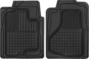 2-Piece Premium All Weather Rubber Floor Mats for Cars Suvs Trucks, Heavy Duty U - Picture 1 of 8