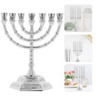  Judaica Candle Holder Tabletop Decor 7 Candlesticks Ornaments