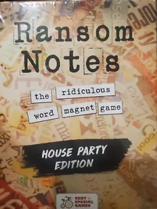 Ransom Notes The Ridiculous Word Magnet Game House Party Edition - NEW SEALED - Picture 1 of 3