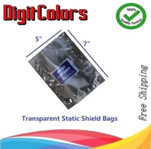 Protector antiestático 1000 bolsas 4,75 X 6,875" extremo abierto 2,8 mil termosellable, transparente - Imagen 1 de 4