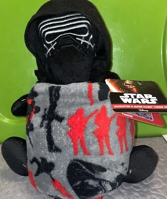 Star Wars Kylo Ren Figura de Peluche y Manta de Vellón Juego de 2 Piezas - NUEVO con Etiquetas Foto 1 de 4
