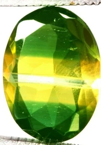 11.65 Cts. Natural Brazilian Bi-Color Tourmaline Oval Shape Certified Gemstone - Picture 1 of 4