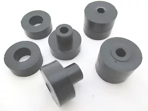 Sorbothane Vibration Isolation Bushing Two Part 1 Inch Diam 50 Duro 4pc - Foto 1 di 8