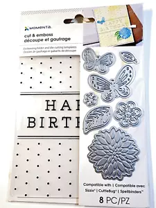 Happy Birthday Prägung Schmetterling Blumen Momenta Metall Stanzschablone - Bild 1 von 1