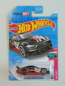 Hot Wheels CUSTOM '18 FORD MUSTANG GT NIP Drift 4/5 2020 Made in Malaysia - Picture 1 of 6