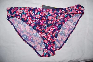 BHS Bikini Bottoms Briefs Waist Detail Navy Floral Size UK 22 BNWT - Picture 1 of 1
