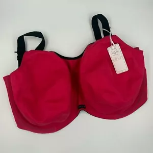 Reggiseno Elomi Energise J-Hook rosa scuro 40M nuovo con etichetta - Foto 1 di 6