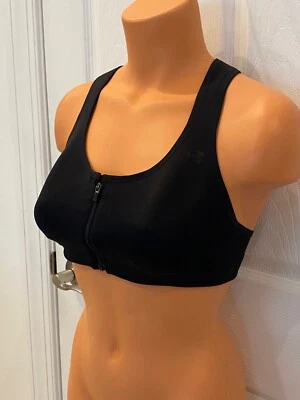 Under Armour Racerback Zip Front Wire Free Sport Bra NWT, NWOT, New/Defect - Image 1 of 4