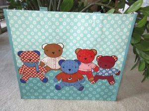 Vera Bradley Market Tote Reusable Bag Toasty Teddies Print New With Tag - Picture 1 of 3