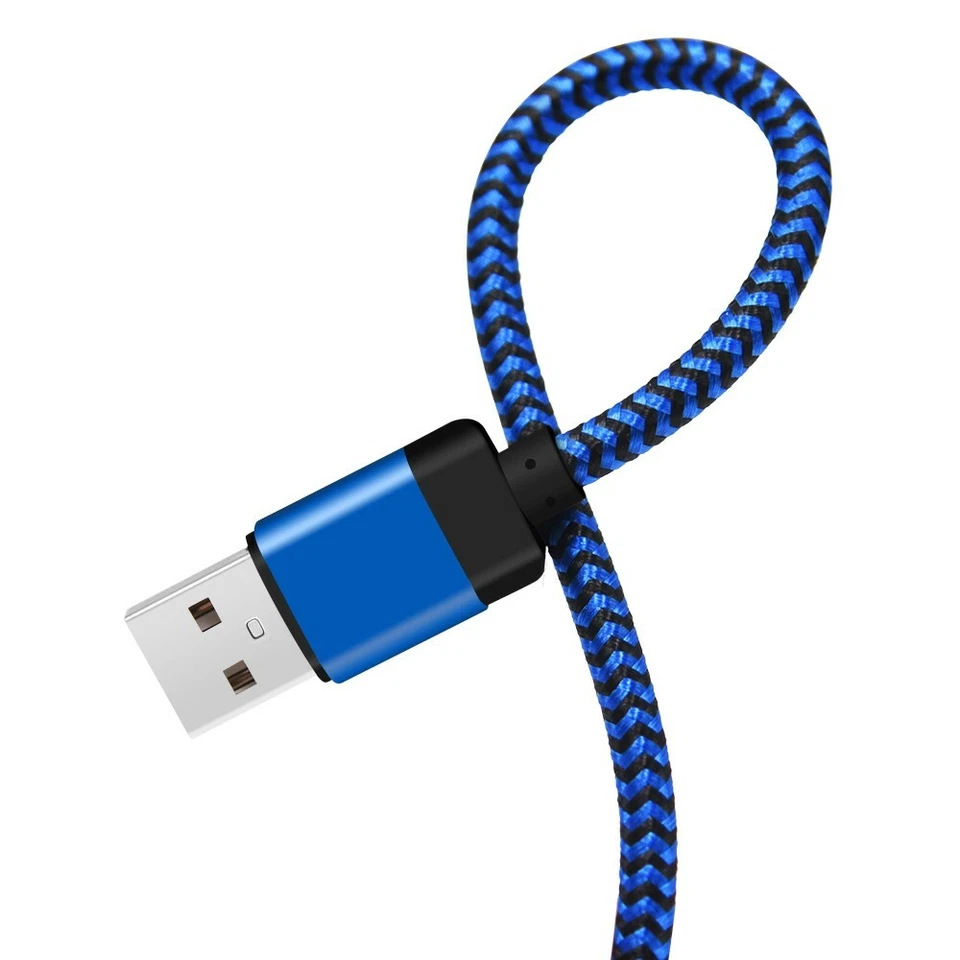 3 PACK 10ft Type C to USB-A Nylon Braided Fast Charger Cable Quick Charging Cord - Image 1 of 4