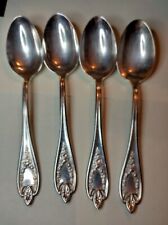 1847 Rogers Old Colony Serving Spoons 7 Inches Silverplate Set of 4