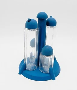 Guzzini Italia Particolari Juego de 5 Piezas Crueta Plana Azul Ambrogio Rossari - Imagen 1 de 11