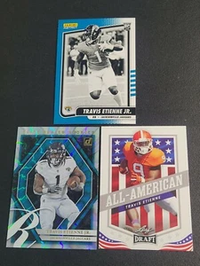 Travis Etienne ROOKIE LOT Instant Black White BW12 Elite Series Rookie Leaf 44 - Picture 1 of 5