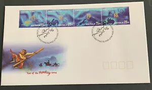 Christmas Island FDC 2004 Year Of The Monkey - Picture 1 of 4