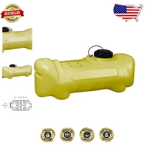 Lightweight 15 Gallon Yellow Sprayer Tank with Easy Drain and Lid Tether - Picture 1 of 10