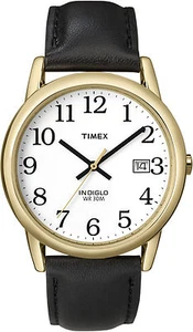 Timex T2H291, Reloj Hombre Fácil Lectura, Cuero Negro, Indiglo, Fecha, Estuche 35MM - Imagen 1 de 2