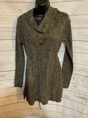 Vestido Derek Heart Maternidad Tejido Manga Larga Marrón-Negro Moteado Talla S Foto 1 de 4