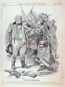 'A DECIDED PREFERENCE' Antique 1897 Linley Sambourne PUNCH Cartoon Print: 659-70 - Picture 1 of 1