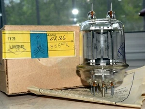 1pc GU-29 = 829B Tetrode Tube Ulyanovsk Soviet MATCHED DATE 02/1986 NEW in BOX - Picture 1 of 5