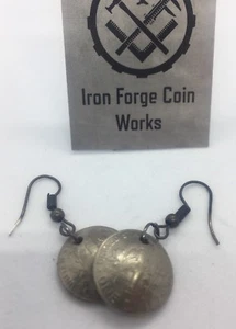 Pendientes colgantes de diez centavos con cúpula. Joyería de monedas de Estados Unidos hecha a mano - Imagen 1 de 4