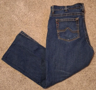 Pantalones de trabajo Bulwark FR Jeans para hombre azul oscuro de mezclilla algodón resistentes al fuego 42x29 Foto 1 de 4