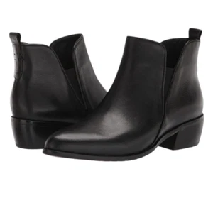 Spring Step Cozze Black Leather Ankle Booties Women’s Size 8.5 or EU 39 - Picture 1 of 11