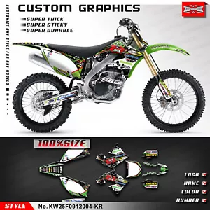 Motorcycle Stickers Vinyl Graphics Kit for KX250F KXF250 2009 2010 2011 2012 DIY - Bild 1 von 9