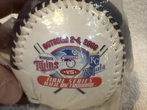 RARE Minnesota Twins Oct 2-4, 2009 Metrodome FINAL SERIES Baseball, MINT SEALED! - Picture 1 of 5