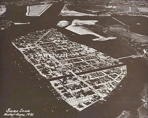 "Newport Beach Aerial BALBOA LIDO 1930 Impresión fotográfica 970 11"" x 14" - Imagen 1 de 1