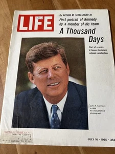 1965 LIFE MAGAZINE July 16, 1965 - JFK - A THOUSAND DAYS | JFK Portrait SEE PIX - Picture 1 of 7